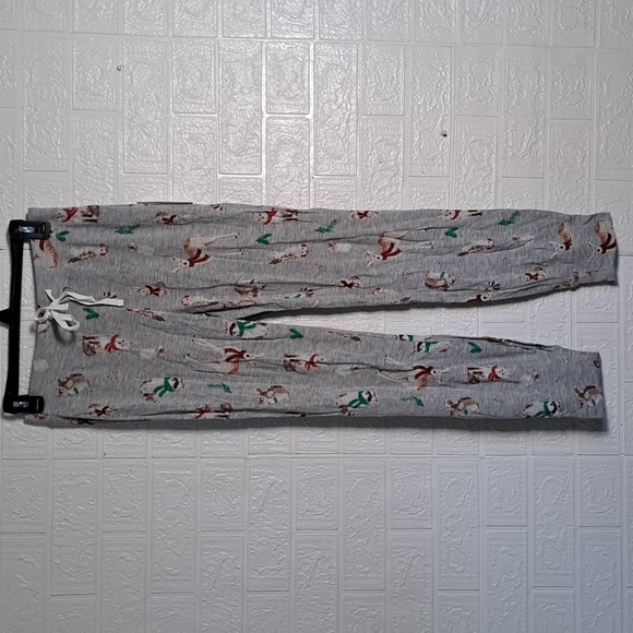 Cupcakes and Cashmere Winter Woodland Creatures Pajama Jogger Pants - Picture 1 of 8
